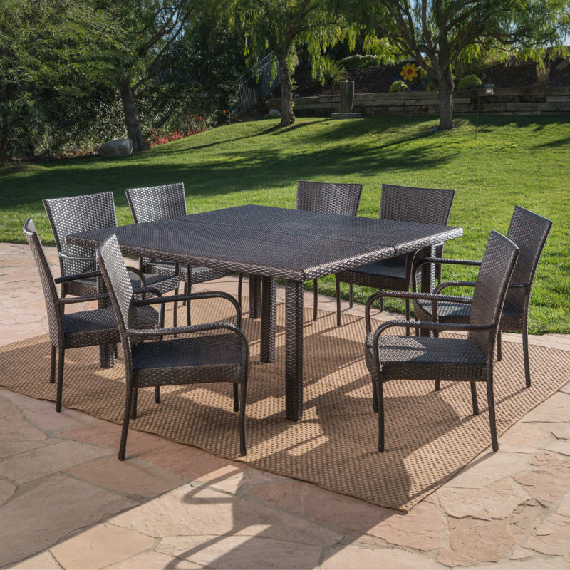 Red Barrel Studio® Belew Square 8 Person Outdoor Dining Set & Reviews
